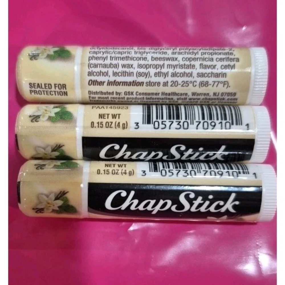 3-Pack Chapstick‎ Vanilla Mint Lip Balm - Limited